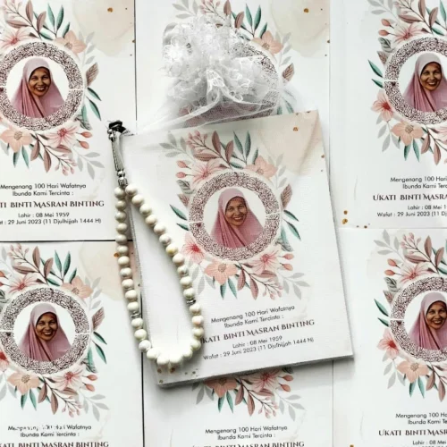 Cetak Buku Yasin Dan Tahlil Custom Softcover Lengkap Foto Almarhum 40 Harian Souvenir Tahlilan Model Asoka 1