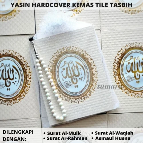 Cetak Buku Yasin dan Tahlil custom Hardcover lengkap foto almarhum kemas tile tasbih rcp
