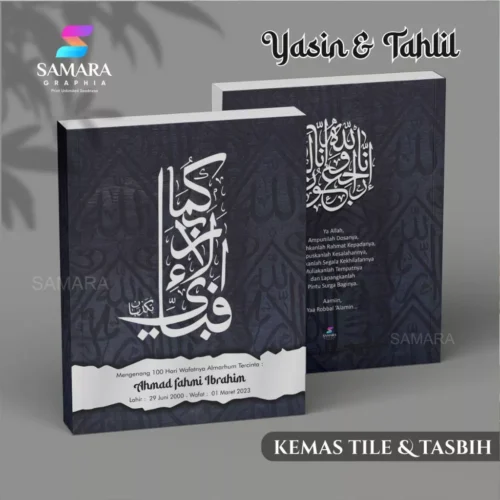 Buku yasin dan tahlil custom foto amarhum lengkap souvenir pengajian 40 100 hari almarhum ANGGREK 9