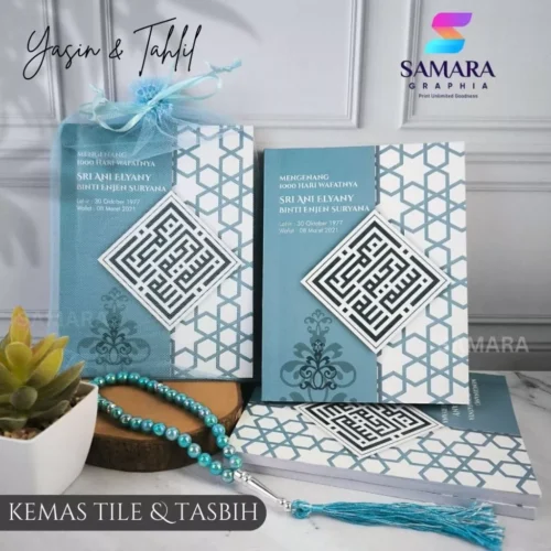 Buku Yasin dan Tahlil lengkap tosca Orchid 3