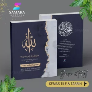 Cetak Buku Yasin dan Tahlil 40 hari custom foto almarhum lengkap Aster 5